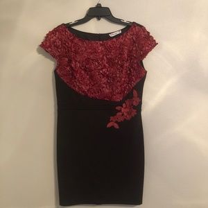 VfEmage  - Size 16 Blackand / Maroon dress